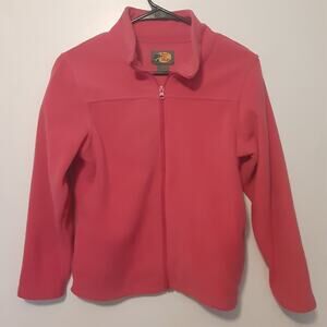 Bass Pro Shops Fleece Jacket Women’s Large Pink Color Full Zip